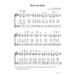 Produktbild des Artikels Brot und Wein (Noten - Download)