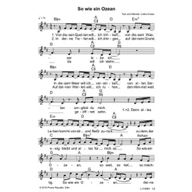 Produktbild des Artikels So wie ein Ozean (Noten - Download)