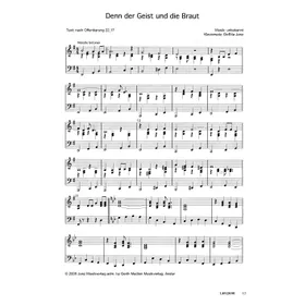 Produktbild des Artikels Denn der Geist und die Braut (Noten - Download)