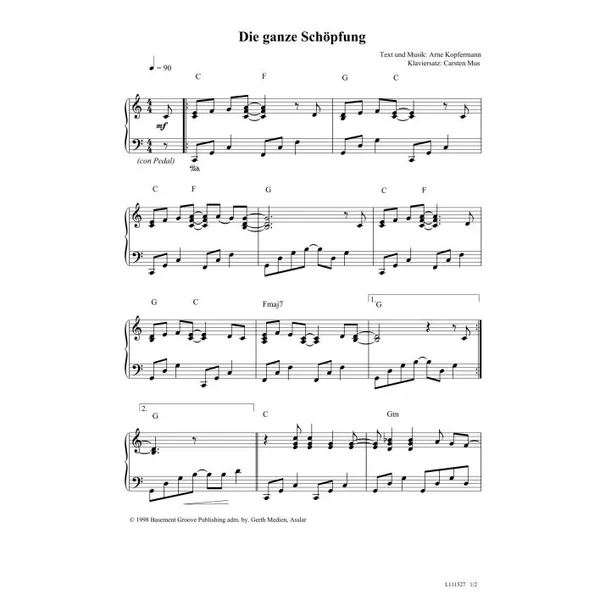 Produktbild des Artikels Die ganze Schöpfung (Noten - Download)
