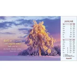 Stimmungsbild zu Heute und morgen bin ich geborgen 2026 - Postkartenkalender