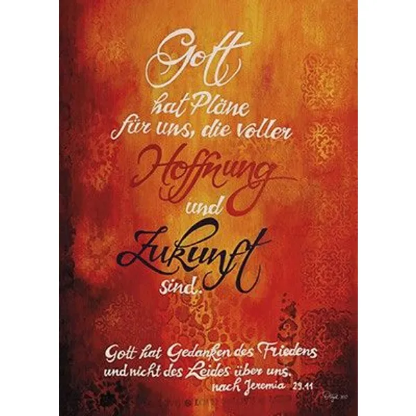 Produktbild des Artikels Postkarten: Gott hat Pläne für uns, 4 Stück (Schreibwaren)