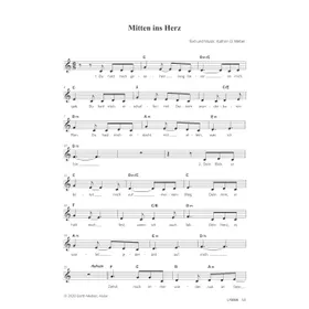 Produktbild des Artikels Mitten ins Herz (Noten - Download)