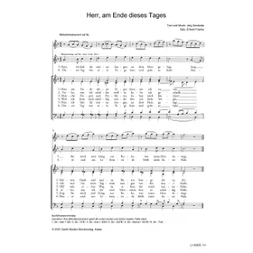Produktbild des Artikels Herr, am Ende dieses Tages (Noten - Download)