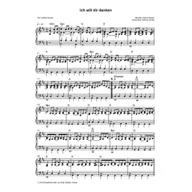 Produktbild des Artikels Ich will dir danken (Noten - Download)