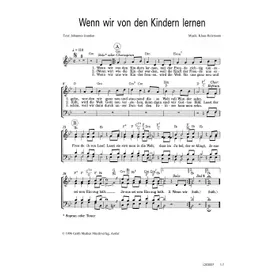 Produktbild des Artikels Wenn wir von den Kindern lernen (Noten - Download)