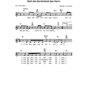 Produktbild des Artikels Seht die Herrlichkeit des Herrn (Noten - Download)
