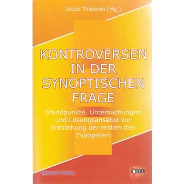 Produktbild des Artikels Kontroversen in der synoptischen Frage (Buch - Paperback)