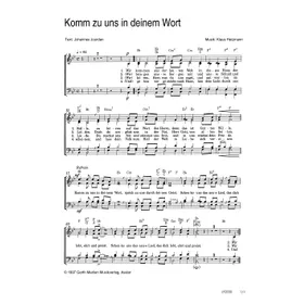 Produktbild des Artikels Komm zu uns in deinem Wort (Noten - Download)