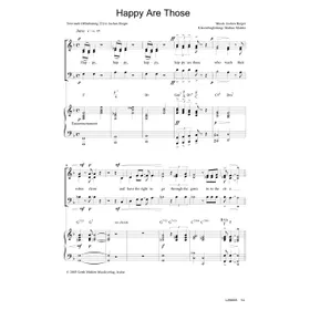 Produktbild des Artikels Happy Are Those (Noten - Download)