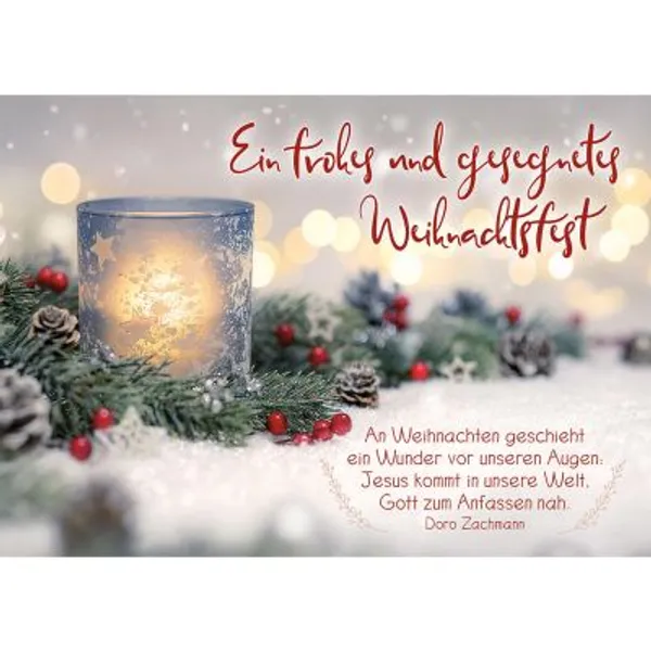 Produktbild des Artikels Postkarten: Ein frohes und gesegnetes Weihnachtsfest, 4 Stück (Schreibwaren)