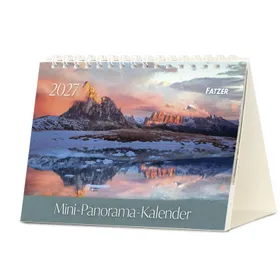 Produktbild des Artikels Mini Panorama Kalender 2027 - Tischkalender (Kalender - Spiralbindung)