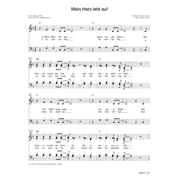 Produktbild des Artikels Mein Herz lebt auf (Noten - Download)