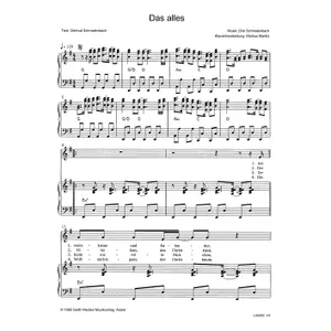 Produktbild des Artikels Das alles (Noten - Download)