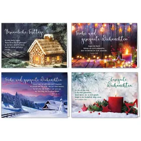 Produktbild des Artikels Weihnachts-Faltkarten-Serie 4 Stk. (Schreibwaren)