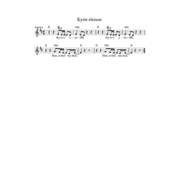 Produktbild des Artikels Kyrie eleison (Noten - Download)