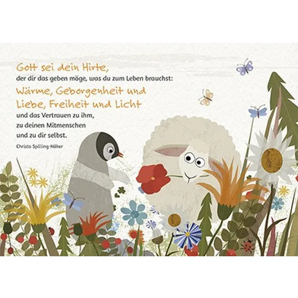 Produktbild des Artikels Postkarten: Gott sei dein Hirte, 4 Stück (Schreibwaren)