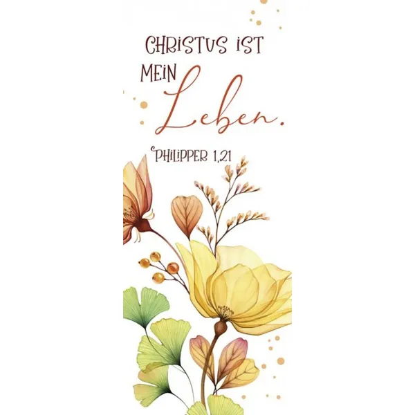 Produktbild des Artikels Metallschild lang - Christus ist mein Leben ()