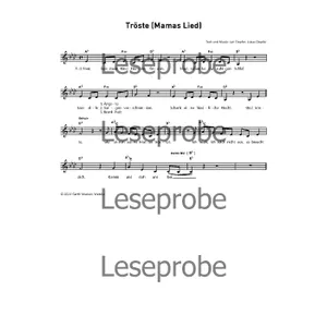 Produktbild des Artikels Tröste (Mamas Lied) (Noten - Download)