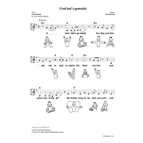 Produktbild des Artikels Gott hat's gemacht (Noten - Download)