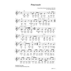 Produktbild des Artikels Freut euch (Noten - Download)