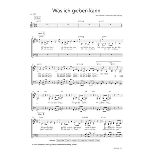 Produktbild des Artikels Was ich geben kann (Noten - Download)