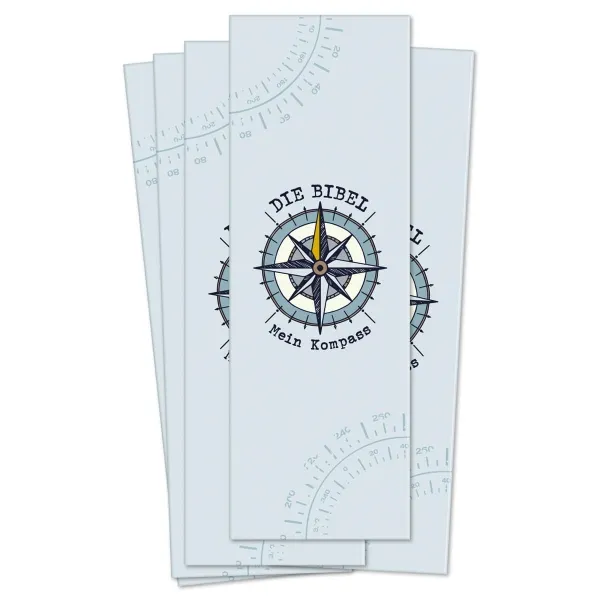 Produktbild des Artikels Lesezeichen "Kompass" - 10 Stk. (Schreibwaren)