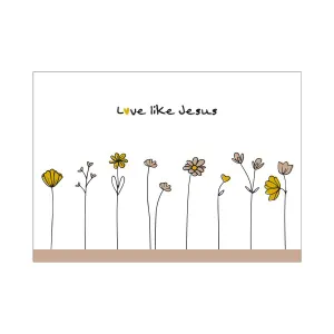 Produktbild des Artikels Postkarte "Love like Jesus" (Schreibwaren)