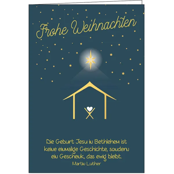 Produktbild des Artikels Faltkarte: Frohe Weihnachten (Schreibwaren)