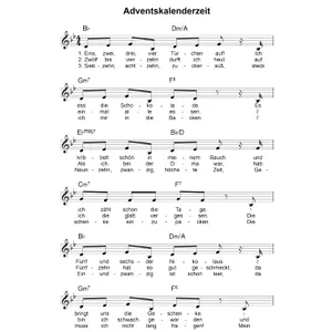 Produktbild des Artikels Adventskalenderzeit (Noten - Download)