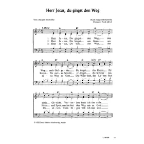 Produktbild des Artikels Herr Jesus, du gingst den Weg (Noten - Download)