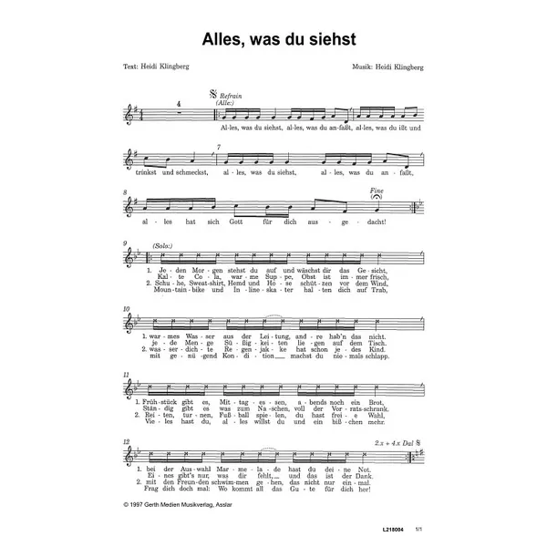 Produktbild des Artikels Alles, was du siehst (Noten - Download)