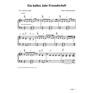 Produktbild des Artikels Ein halbes Jahr Freundschaft (Noten - Download)