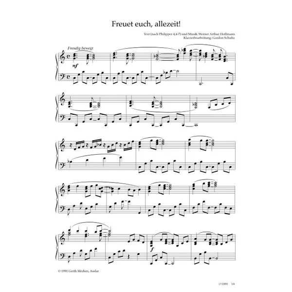 Produktbild des Artikels Freuet euch allezeit (Noten - Download)