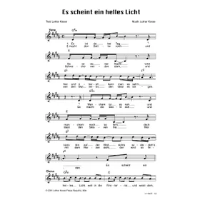 Produktbild des Artikels Es scheint ein helles Licht (Noten - Download)