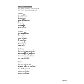 Produktbild des Artikels Dein Licht scheint (Noten - Download)