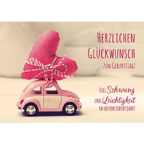 Produktbild des Artikels Herzlichen Glückwunsch zum Geburtstag - Faltkarte (Schreibwaren)