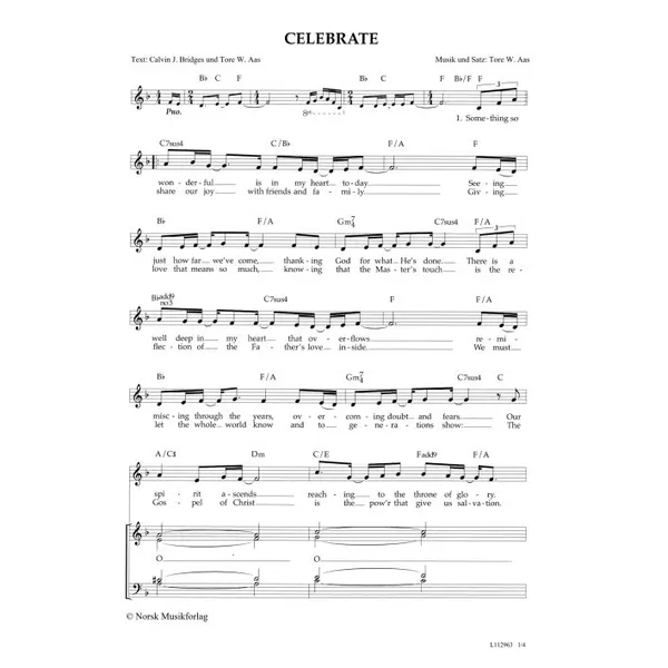 Produktbild des Artikels Celebrate (Noten - Download)