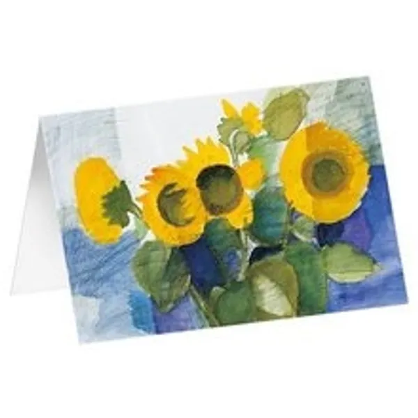 Produktbild des Artikels Kunstkarten "Vier Sonnenblumen" 5 Stk. (Schreibwaren)