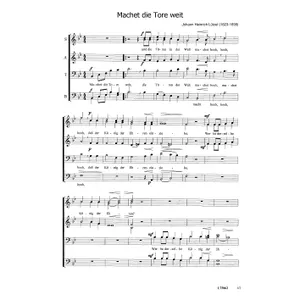 Produktbild des Artikels Machet die Tore weit (Noten - Download)