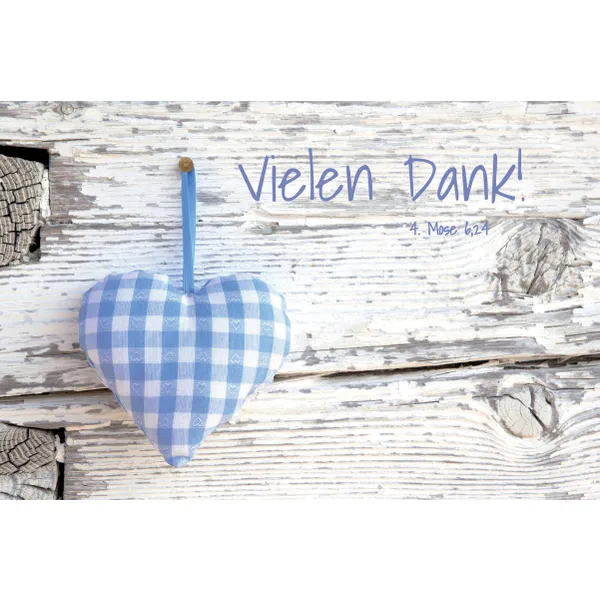 Produktbild des Artikels Faltkarte "Vielen Dank!" - 5 Stück (Schreibwaren)