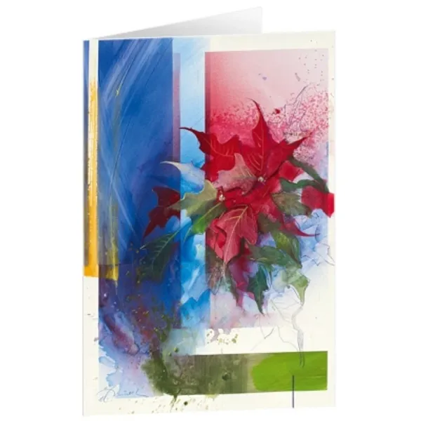 Produktbild des Artikels Kunstkarten "Weihnachtsstern" 5 Stk. (Schreibwaren)