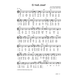 Produktbild des Artikels Er hieß Josef (Noten - Download)