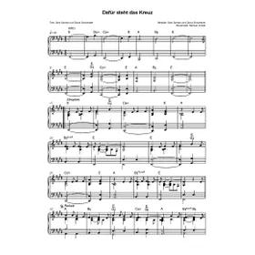 Produktbild des Artikels Dafür steht das Kreuz (Noten - Download)