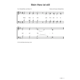 Produktbild des Artikels Mein Herz ist still (Noten - Download)