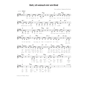 Produktbild des Artikels Gott ich wünsch mir ein Kind (Noten - Download)