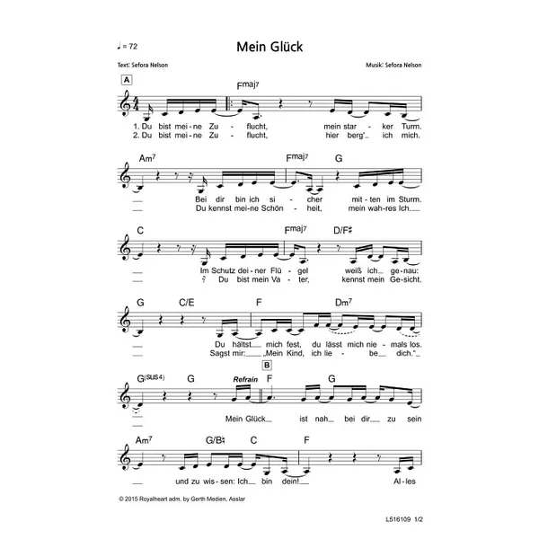 Produktbild des Artikels Mein Glück (Noten - Download)