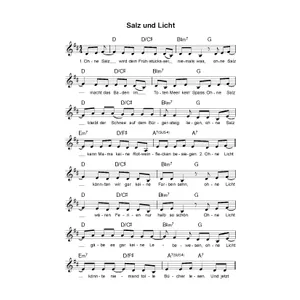Produktbild des Artikels Salz und Licht (Noten - Download)