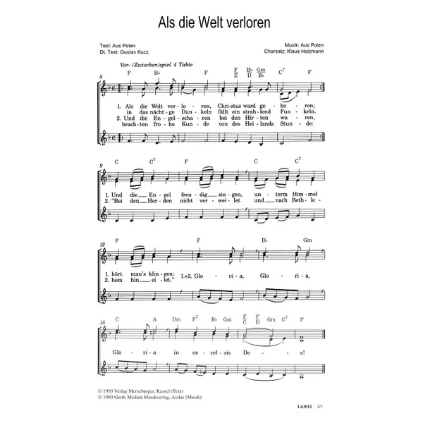 Produktbild des Artikels Als die Welt verloren (Noten - Download)