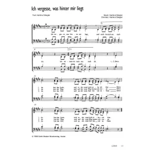 Produktbild des Artikels Ich vergesse was hinter mir liegt (Noten - Download)